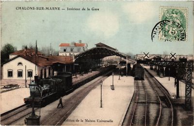 CPA AK CHALONS-sur-MARNE - Interieur de la Gare (743117)
