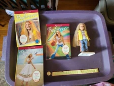 American Girl Julie Mini Doll 6.5" plus 3 Book Collection & beforever bookmark