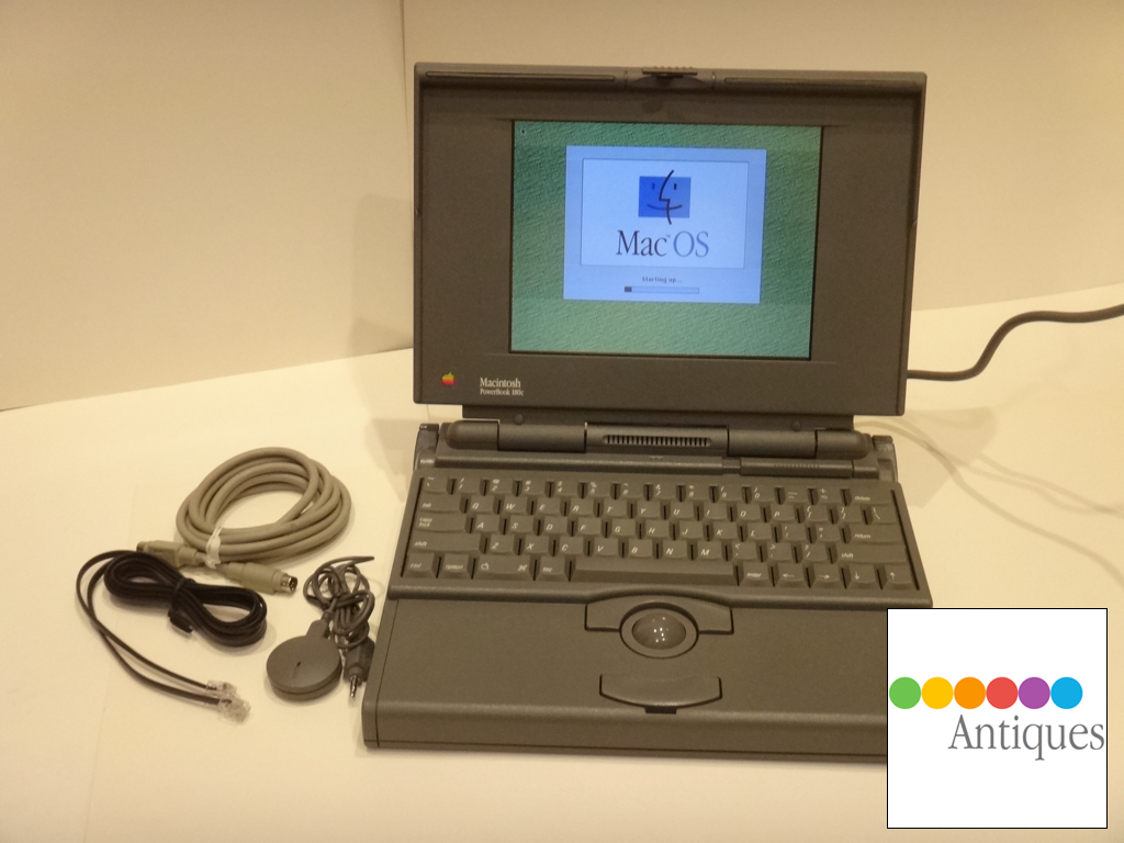 Apple Macintosh PowerBook 180c 68030 8MB RAM 750MB HD Mac OS 7.6.1