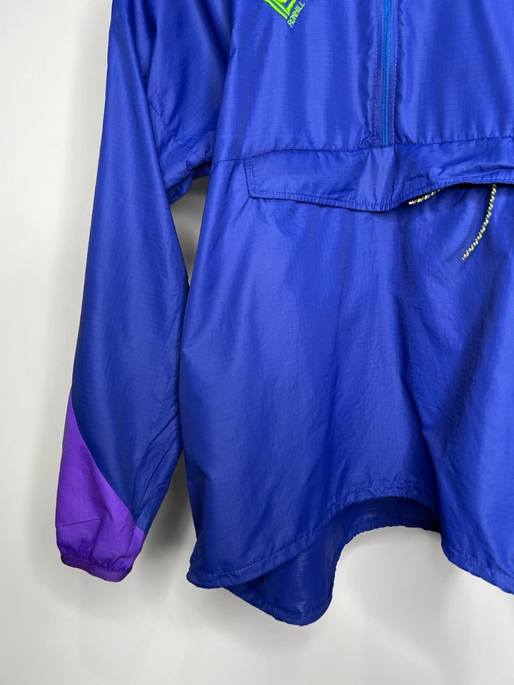 Ronhill Lightweight Windrunner Blue Nylon Jacket Anorak Men's Size S Made in UK - Imagem 4 de 4