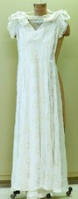Vintage 1920s/30s White Eyelet Ruffle Sun Dress  wedding, party dress