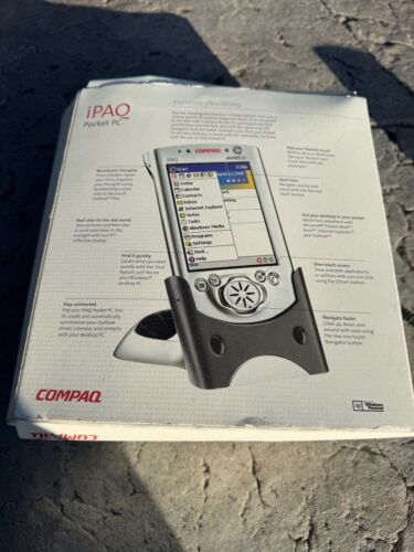 Compaq iPAQ H3650 Silver 3.8" Pocket PC PDA with lots of extras Large Bundle - Afbeelding 1 van 11