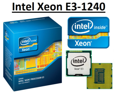 Intel Xeon E3-1240 SR00K 4 Core Clock 3,3 - 3,7 GHz, Sockel LGA1155, 80W CPU