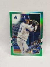 2021 TOPPS CHROME NPB YASUTAKA TOBASHIRA YOKOHAMA DENA BAYSTARS #17 Green /99