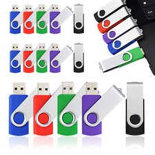 8GB USB 2.0 Flash Drives Memory Stick Storage U Disk Swivel Pen Thumb Drive Lot