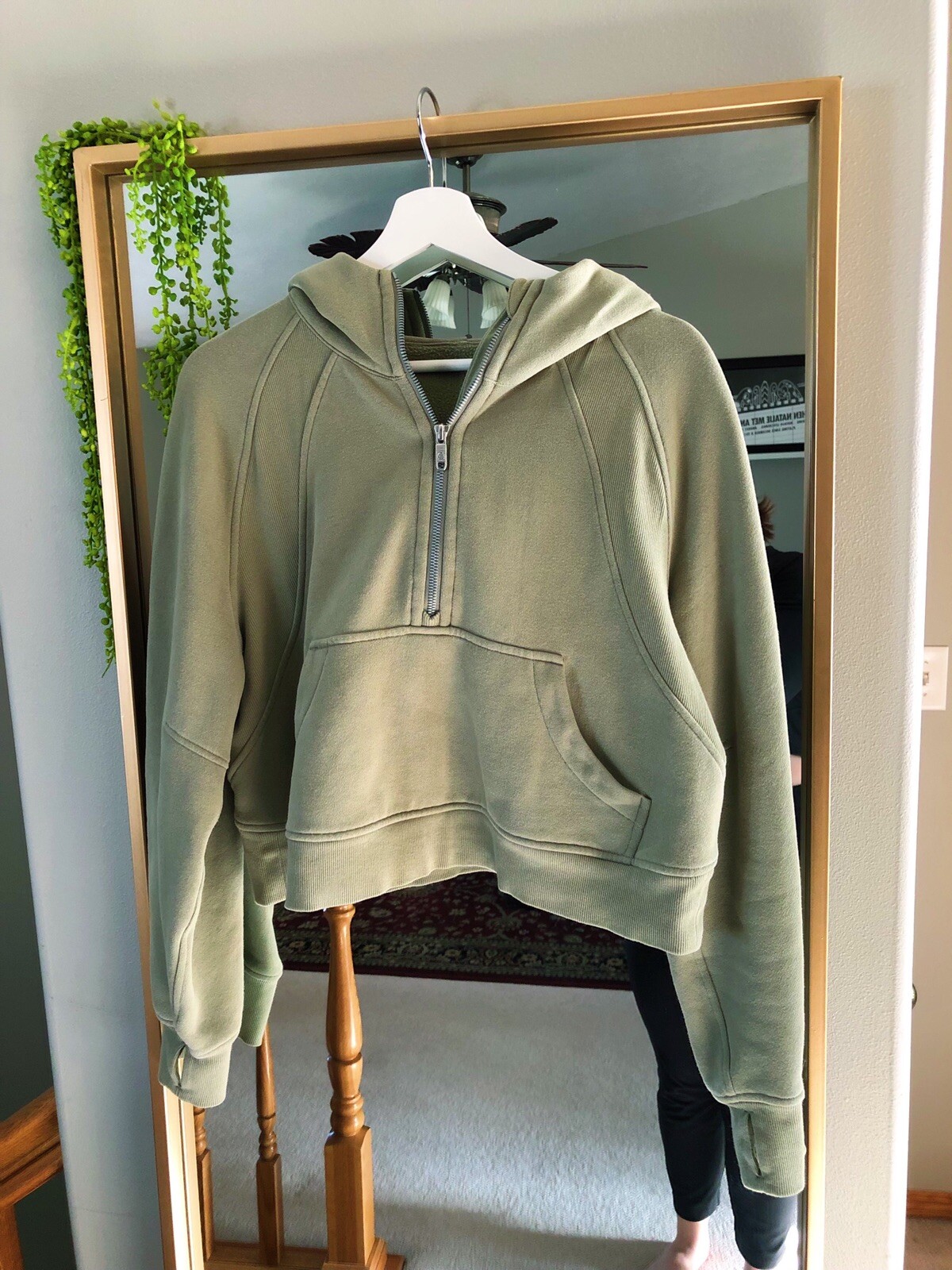Lululemon Scuba Oversized Half Zip Hoodie Sweatshirt Rosemary Green XS/S  GUEC | eBay