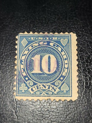 US 10c PLAYING CARDS REVENUE TAX STAMP USED AWESOME FIND -#2126 | eBay