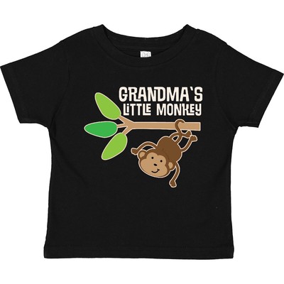 Inktastic Grandma's Little Monkey Grandchild Toddler T-Shirt Cute Kids Childs
