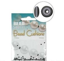 50 Black Bead Bumpers 1.5mm Rondelle Spacer Oval Beads to Cushion your Beads