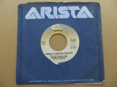 Barry Manilow   I Made It Through The Rain - 1980 - Arista AS 0566 7'' Single VG
