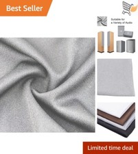 Gray Tulle Speaker Grill Cloth Fabric Replacement for Home and Stage Speakers