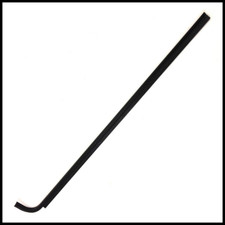 VW TYPE 2 T3/T25 CAMPER VAN BUS O/S DOOR WINDOW SCRAPER RUBBER SEAL Chrome Trim