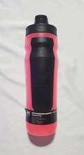 Under Armour UA Playmaker Squeeze Water Bottle 32oz  Sport Bottle Cerise Pink