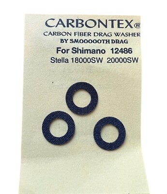 Carbon Carbontex Smooth Drag washer kit set Shimano Stella 18000SW 20000SW