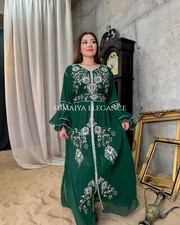 SALE New Moroccan Dubai Kaftans Farasha Abaya Dress Very Fancy Long Gown SE 1186