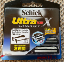 Rare Schick Ultra Plus X 2-blade blade 16 total cartridges New in box