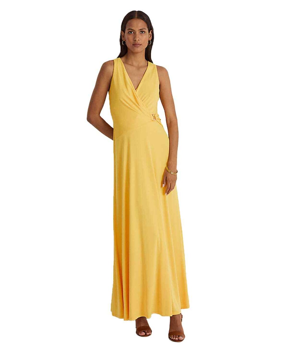 Lauren Ralph Lauren Women's Yellow Buckle-Trim Jersey Halter Gown Dress - 8 -... | eBay Lauren Ralph Lauren Women's Yellow Buckle-Trim Jersey Halter Gown Dress - 8 -... | eBay