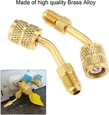 gohantee R410a Adapter 5/16 Female, 1/4 Male SAE Swivel Adapter Fits for Mini S