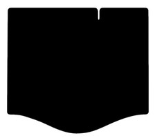 FITS FORD FOCUS HATCHBACK BOOT 2005 TO 2012 TAILORED BLACK CAR BOOT LINER MAT