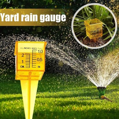 Rasen Regenmesser Zollsprinkler Draussen Messwerkzeug Pp Rasenwassermesser