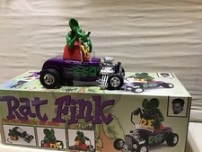 Ford 1932 Rat Fink With Figure Purple Flamed Roadster 118 Acme A1805020 Nice