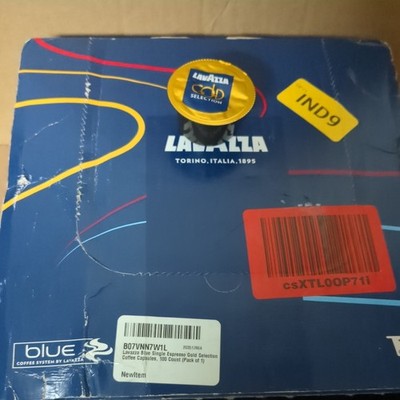Lavazza Blue Single Espresso Gold Selection Coffee Capsules  90/100 Exp 12/26