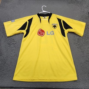 AEK Athens Home Camiseta de Fútbol 1982 - 1983. Sponsored by Citizen