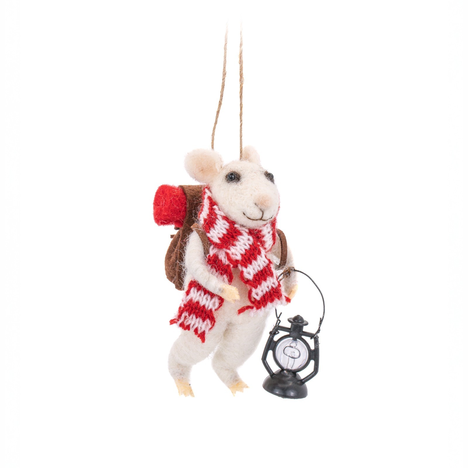 Christmas Decoration Camping Mouse Felt Tree Hanging Ornament by Sass & Belle