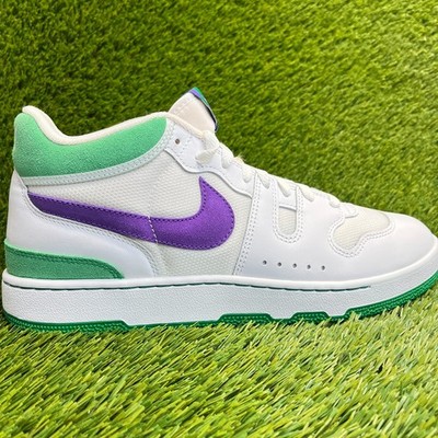 Nike Mac Attack Wimbledon Mens Size 12 White Purple Green Tennis Shoes Sneakers