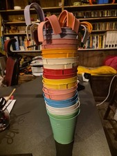 20 x Colorful Hanging Balcony Plant Pots