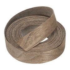 7/8" x 25 ft Wood Edge Banding, Pre-Glued Iron on Edging Strip, Black Walnut
