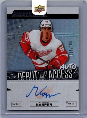 2023-24 Credentials #DTAA-MK Marco Kasper Debut Ticket Access Auto /199