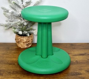 Kore Design Kids Wobble Chair Green Ages 4-12 ADHD Active Stool Classroom 14"