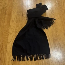 Vintage Pendelton 100% Virgin Wool Authentic Navy Blue Tartan Men's Scarf