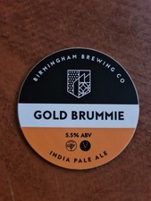 Birmingham Brewing Co '' GOLD BRUMMIE '' Beer Pump Clip  / Badge (X)