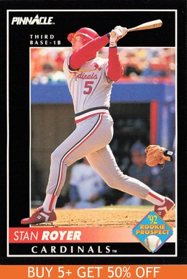 Stan Royer #263 1992 Pinnacle St. Louis Cardinals Baseball