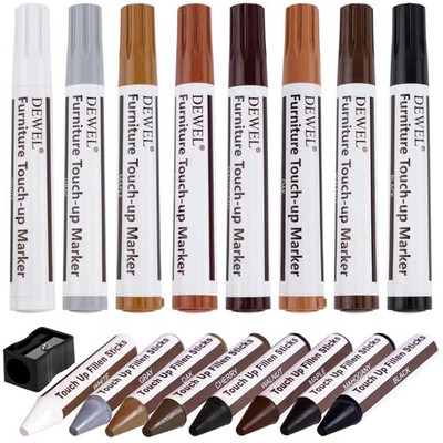 Furniture Markers & Wax for Wood Stains - Set of 17