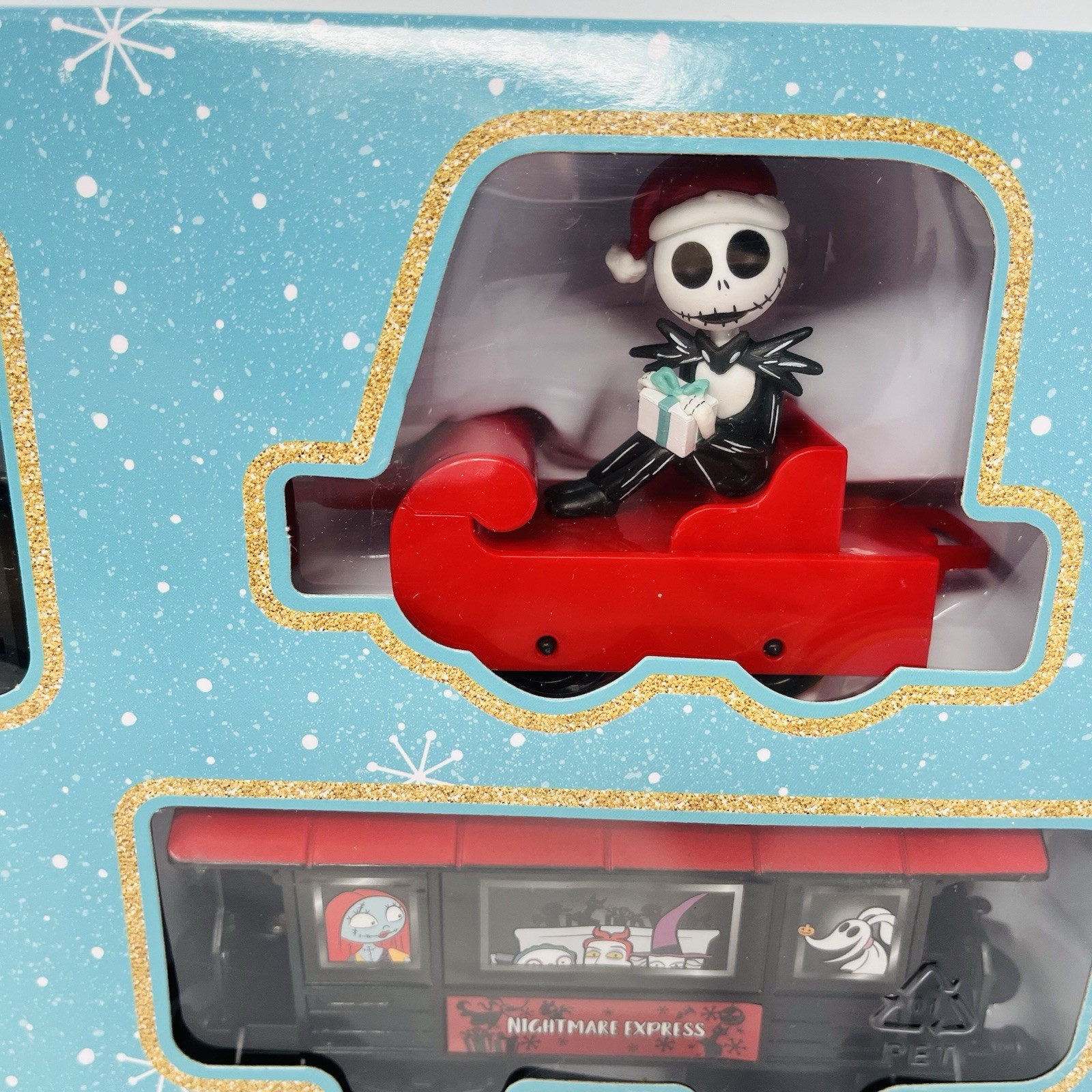 Disney Nightmare Before Christmas Jack & Sally Zero Holiday 12 Piece Train Set