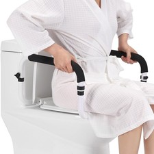 Toilet Safety Rail, Safety Frame for Toilet Seat, Toilet Grab Bar with Adjust...