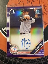 2019 Bowman Chrome #CPA-NG Nick Green Prospects Autographs Purple /250