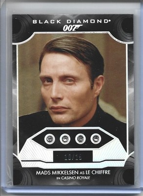 2025 Upper Deck James Bond Black Diamond Mads Mikkelsen Triple Relics 10/25