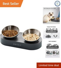 Elevated Pet Feeders with Adjustable Angle - Ideal for Cats  Small Dogs