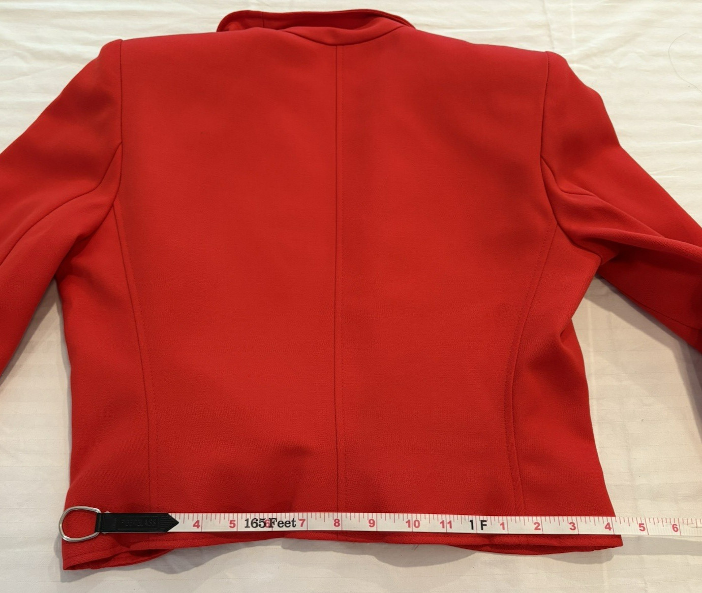 Vintage 1980s Valentino Boutique Red Cropped Jacket with Gold Tone Buttons thumbnail 17