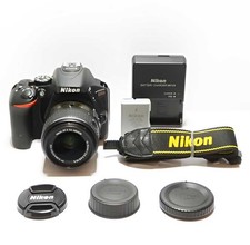 Nikon D5500 DSLR Camera AF-S DX NIKKOR 18  55mm VR II Lens Kit Tested and Working