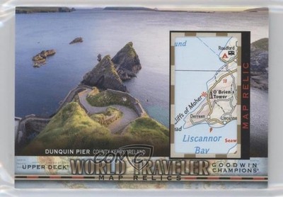 2018 Goodwin Champions World Traveler Map Relics Dunquin Pier Ireland #WT-76 a2w