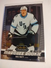 2024-25 O-Pee-Chee Platinum - Marquee Rookies Aku Raty #211 (RC)