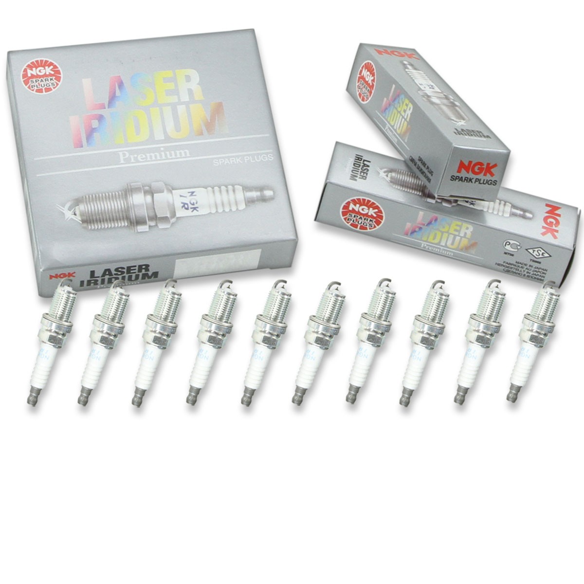 10 pc NGK 91039 IFR7X7G Laser Iridium Spark Plugs for 9698 96306 55585517 ak