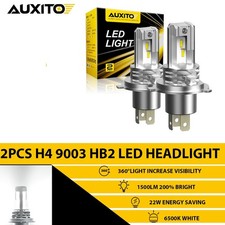Auxito H4 9003 Headlights Led Bulbs Kit Conversion 200 Super White Bright 6500k