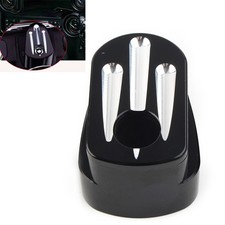 For Harley Street Road Glide CNC Cut Billet Aluminum Black Ignition Switch Cover