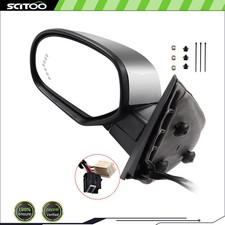 Espejo retrovisor de señal cromado térmico con memoria de alimentación lateral izquierda para Chevy GMC 2007-2014